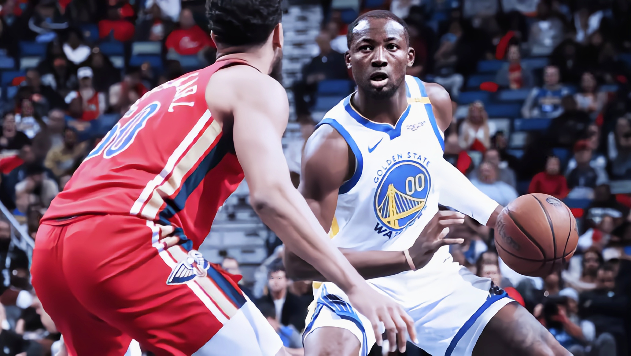 高空争顶！比赛中球员高空防守抢断成功