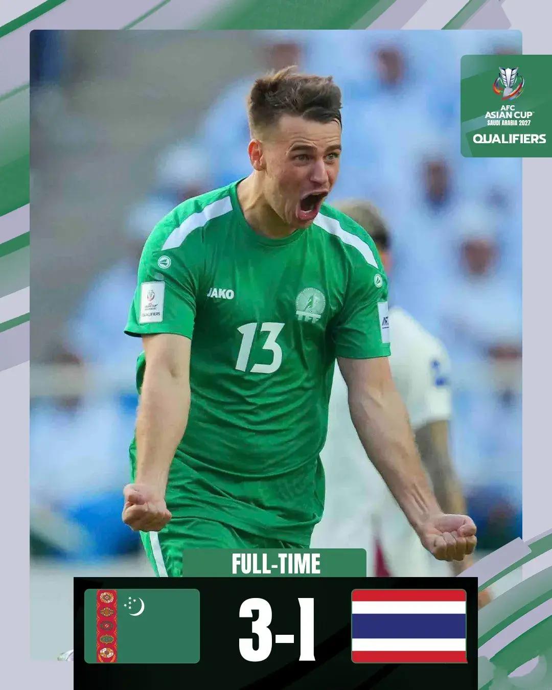 包含泰国队大胜阿拉伯联合酋长国，小组赛出线希望薄弱的词条